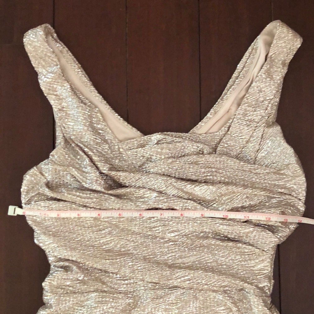 Express Metallic Rose Gold Cocktail Dress - Picture 5 of 8